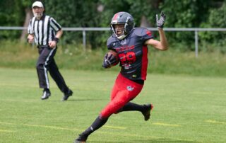 AFVBy Bayernliga 2025, Herzo Rhinos, Aschaffenburg Stallions, American Football Network, AF.N, 30nullvier Photographie, Gerhard Lehner